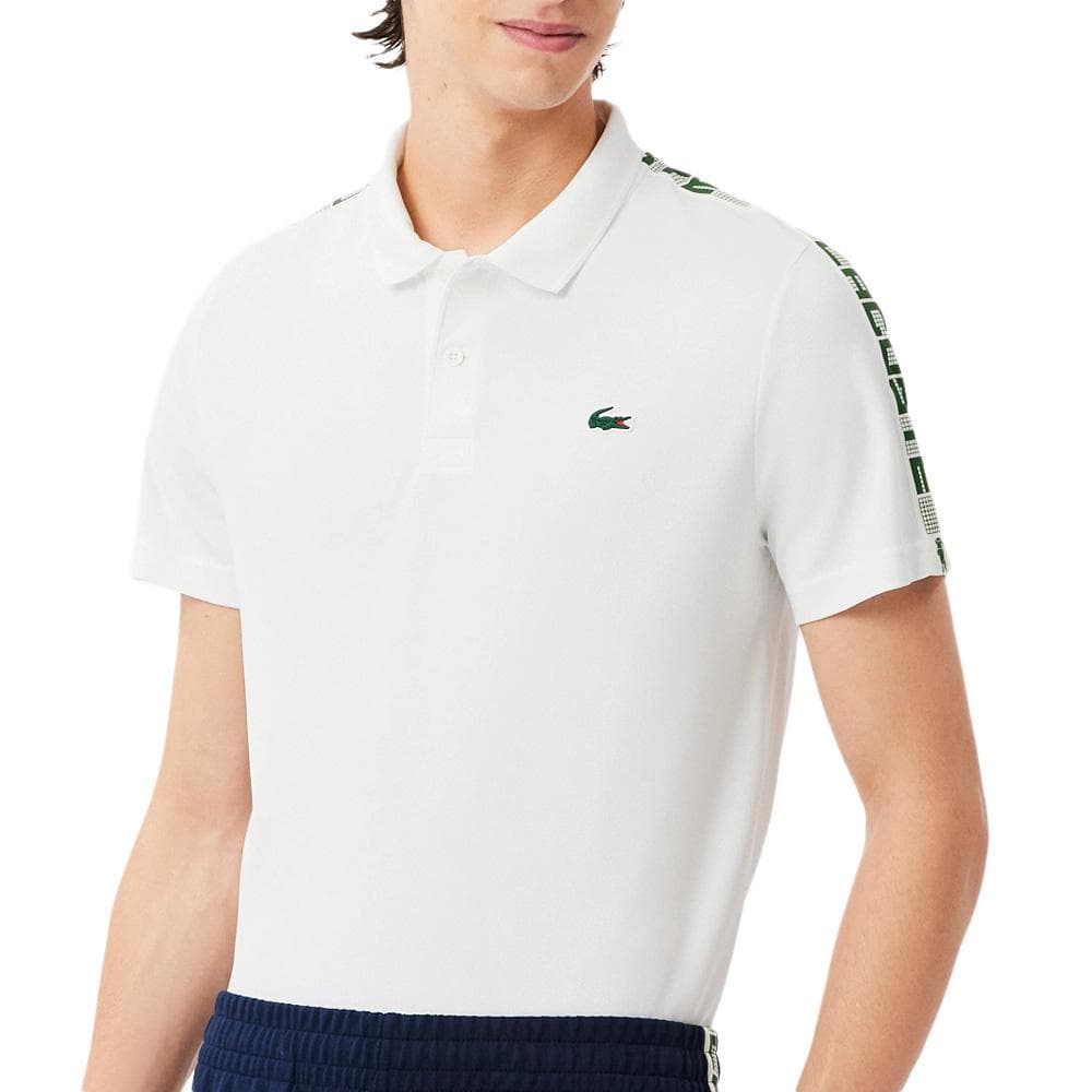 Polo de tennis Blanc Homme Lacoste Ultra Dry 1