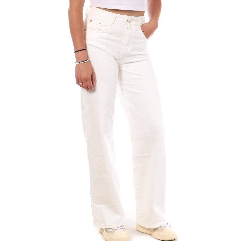 Jean Loose Blanc Femme Monday Premium Wide 1