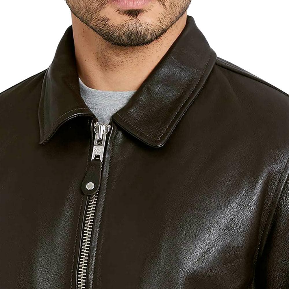Blouson cuir Marron Homme Schott Mens Leather Pilot 3