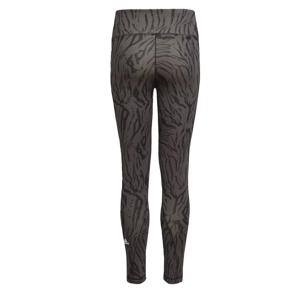 Legging Gris Zèbre Fille 7/8 Adidas Tight 2
