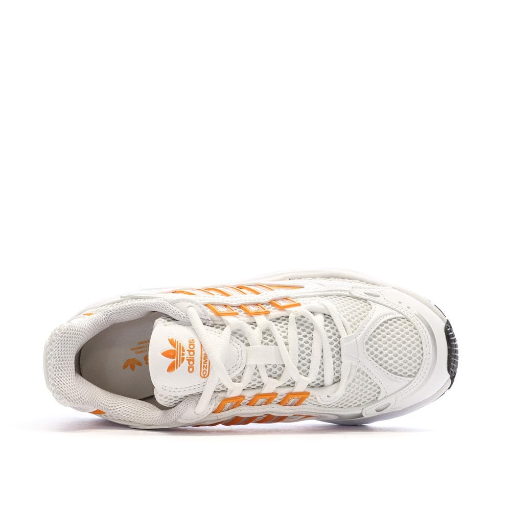 Baskets Blanches/Oranges Femme Adidas Ozmillen 4