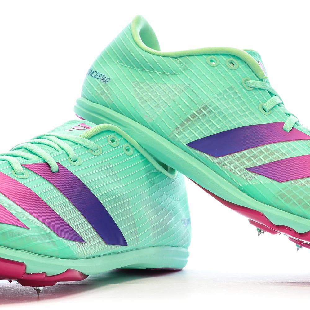Chaussures d'Athlétisme Vertes Homme Adidas Distancestar 7
