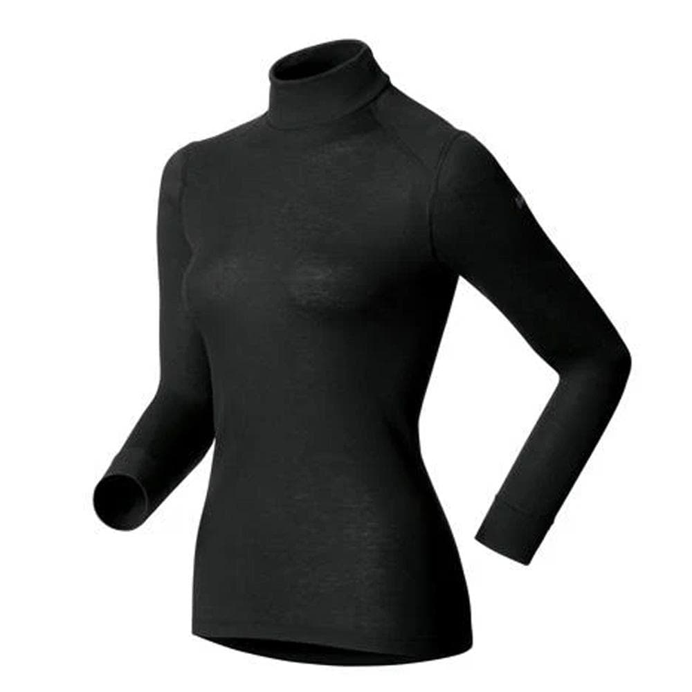 Haut Thermique Manches Longues Noir Femme Odlo Turtle Neck 1