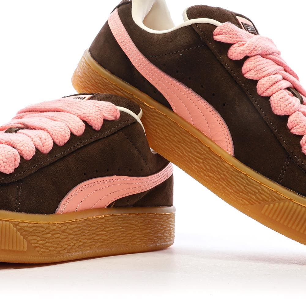 Baskets Marron/Rose Femme Puma Suede XL 7