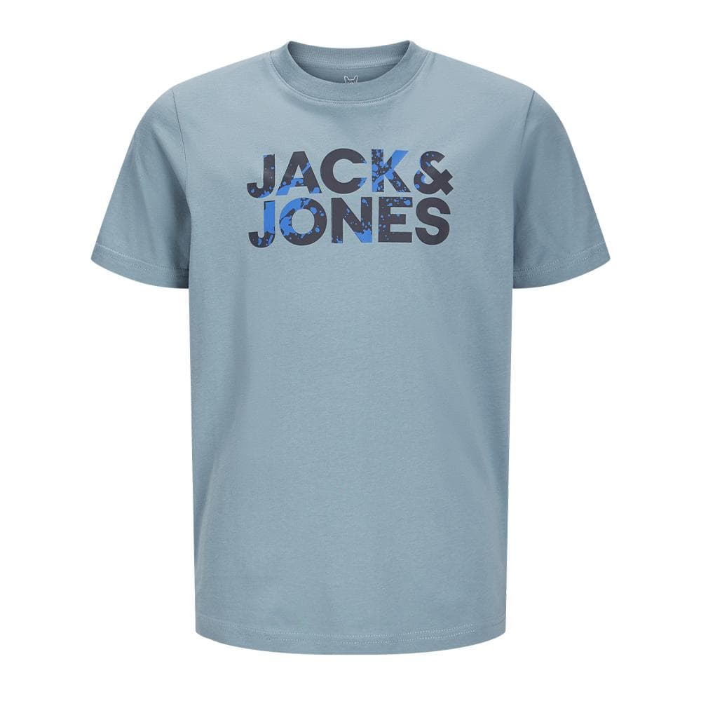 T-shirts Bleu Garçon Jack & Jones Corp Splash 2