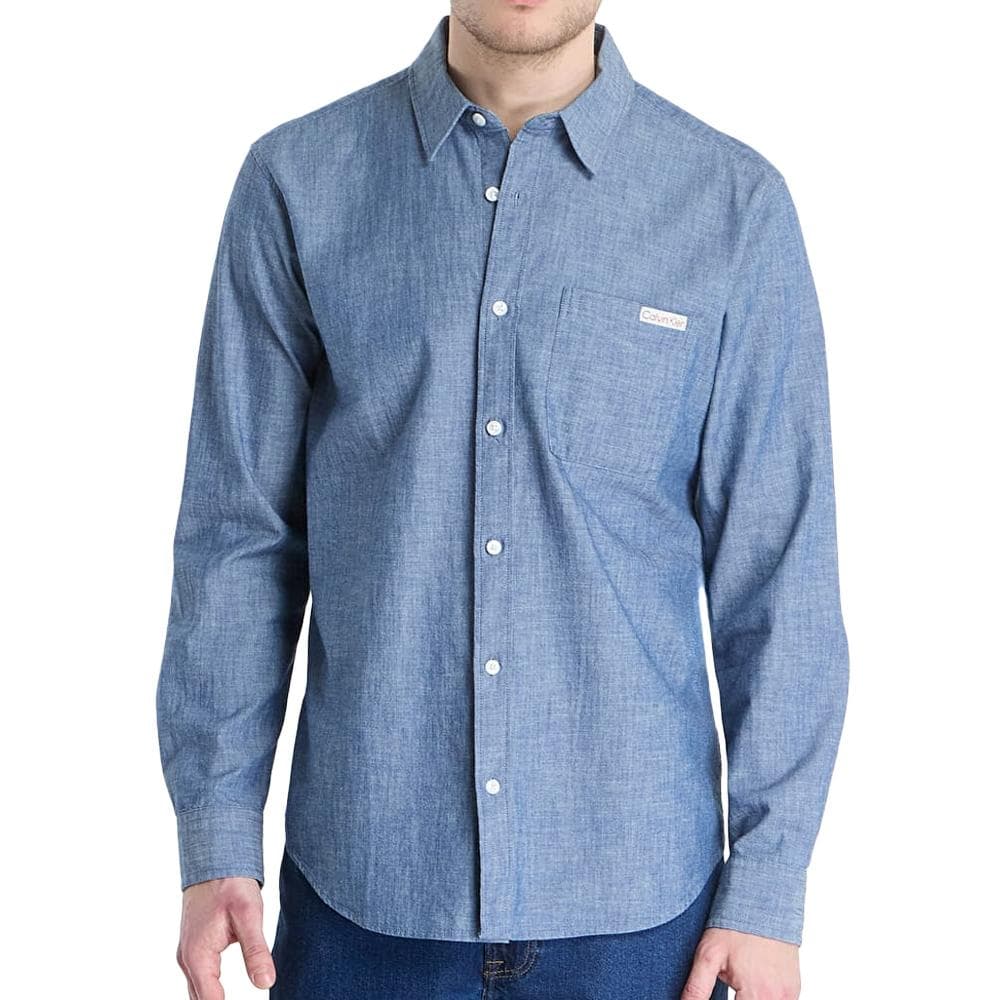 Chemise Bleu Homme Calvin Klein Jeans Chambray 1
