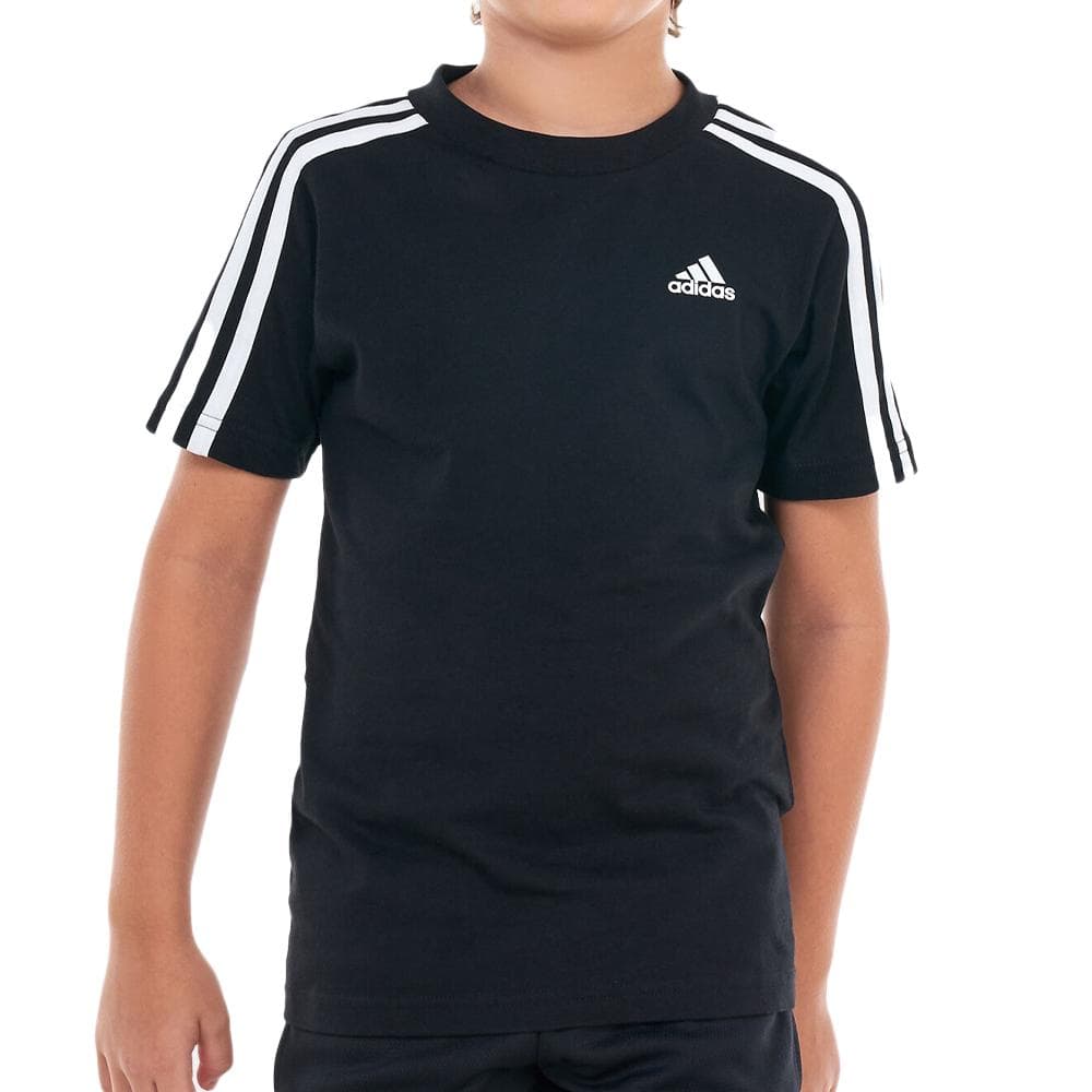 T-shirt Noir Garçon Adidas HR6330 1