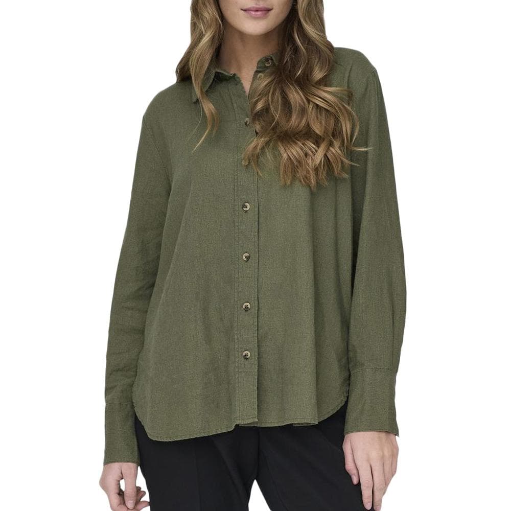 Chemise Kaki Femme JDY Linen 1