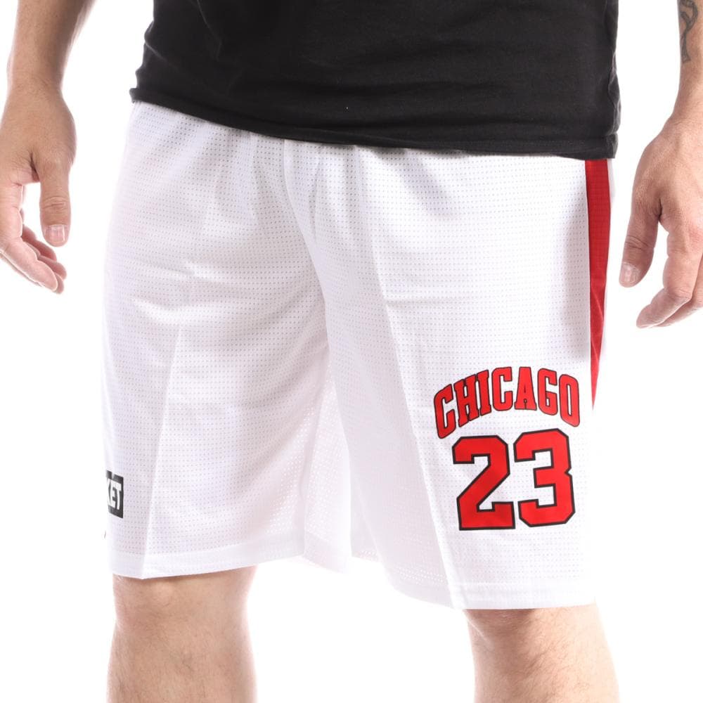Short basketball Blanc Homme Sport Zone Chicago Bulls 1