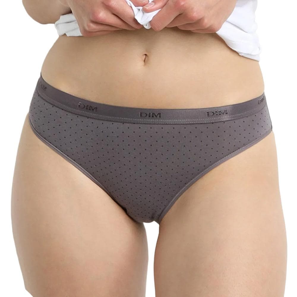 X3 Culottes Noir/Gris Femme Dim Les Pockets Coton 2