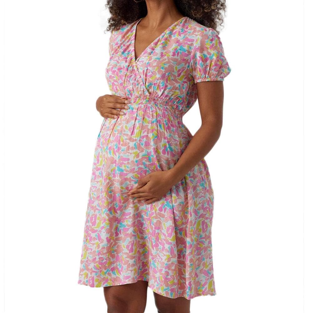 Robe Courte de Grossesse Rose Femme Mamalicious 20018167 1