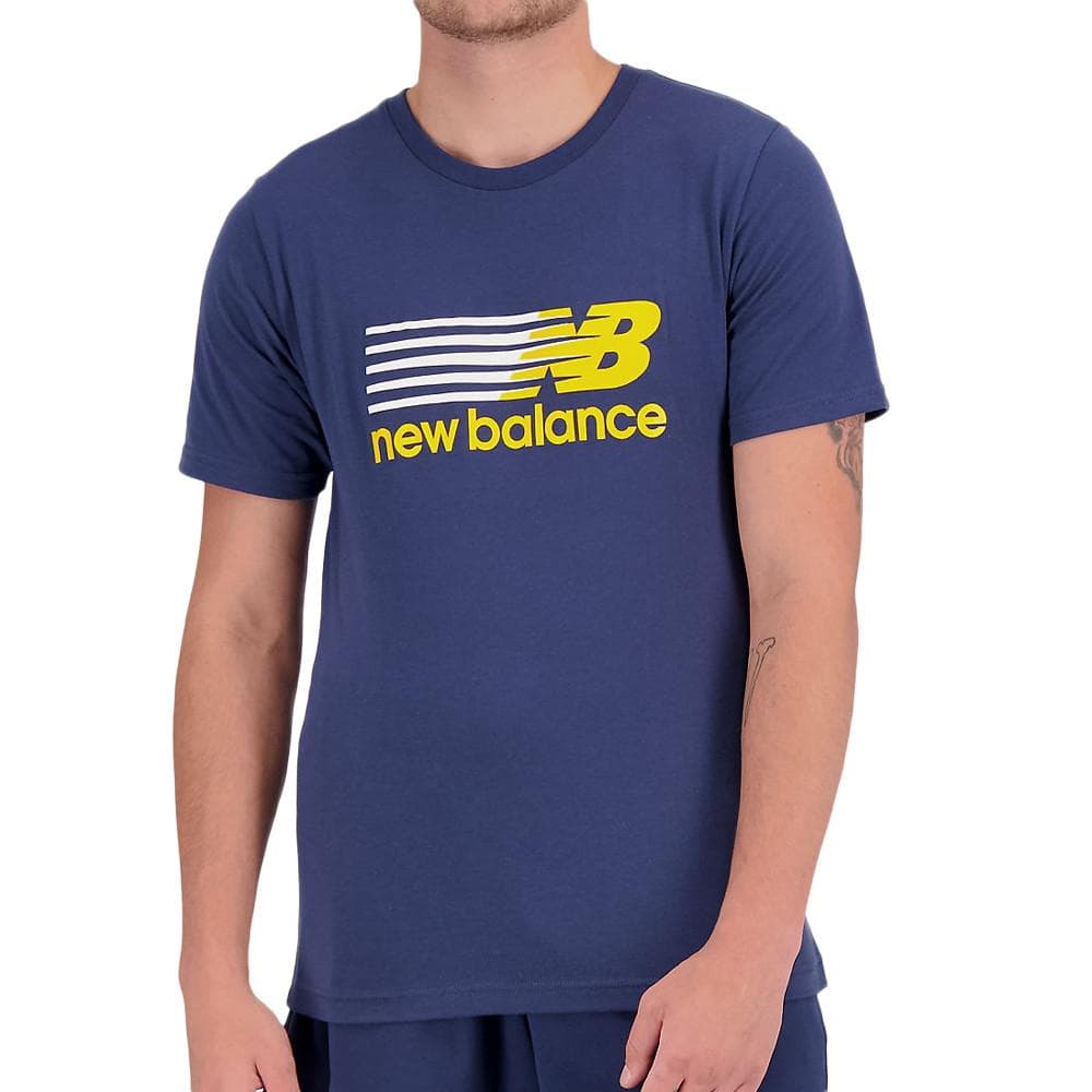 T-shirt Marine Homme New Balance Core Plus Graphic 1