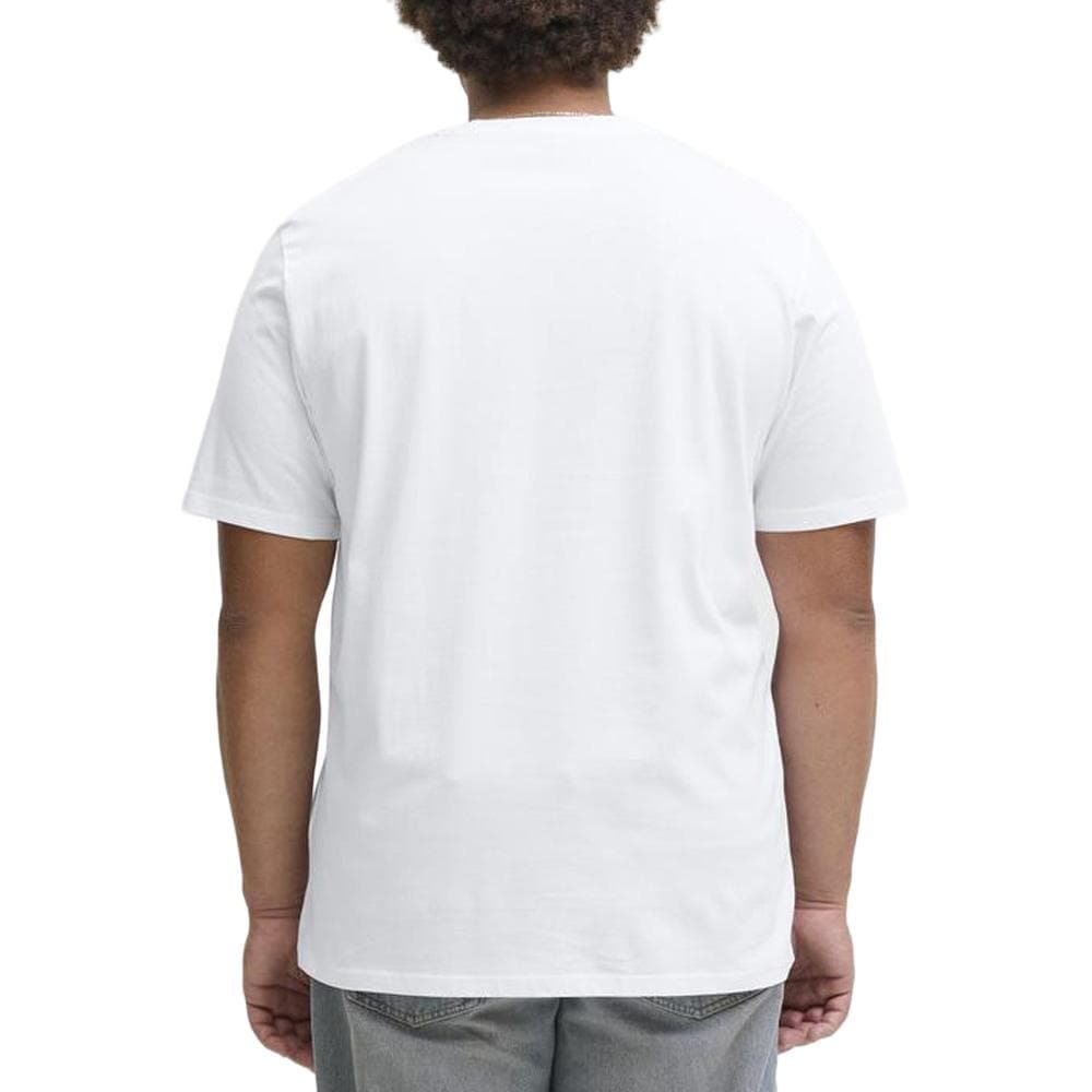 T-Shirt Blanc Homme Jack & Jones Logo Oneck 2 2