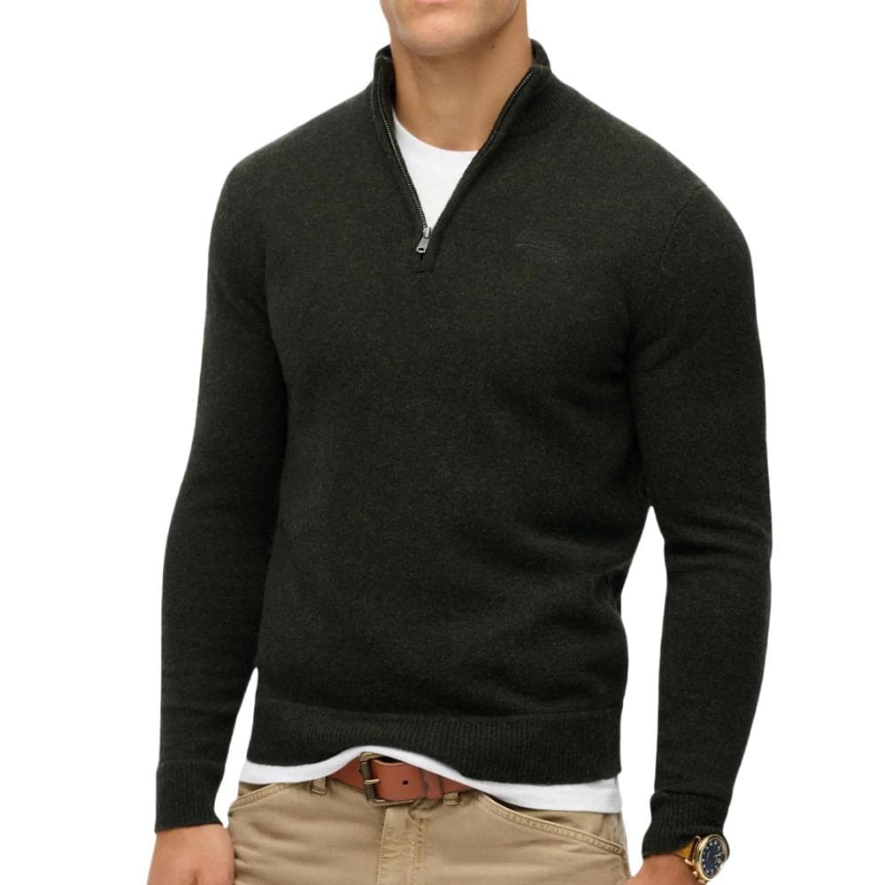 Pull Vert Foncé Superdry Essential 1