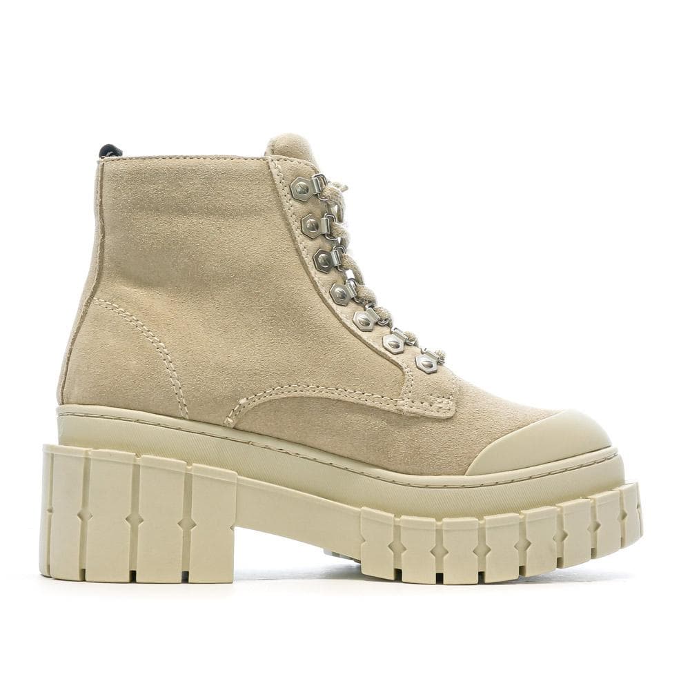 Boots Écru Femme No Name Kross Low 2