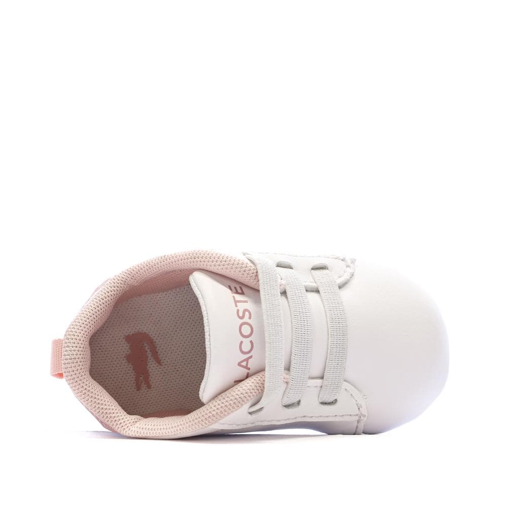 Baskets Blanches/Rose Bébé Lacoste Carnaby Set 225 4