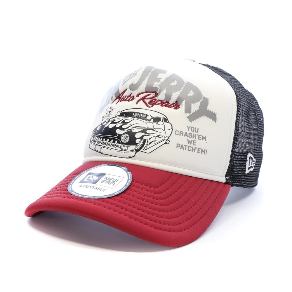 Casquette Blanc/Rouge/Noir Homme New Era Jerry Auto Repair 1