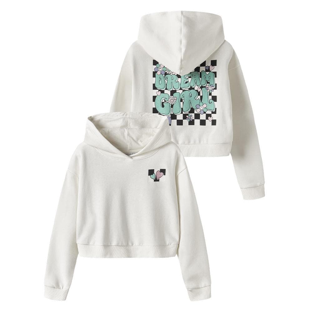 Sweat à Capuche Blanc Fille Name it Tara 2