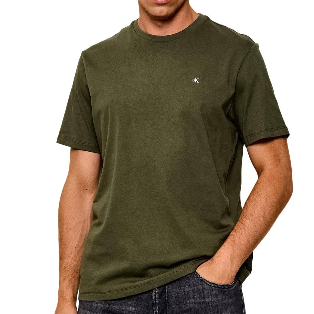 T-Shirt Kaki Homme Calvin Klein Jeans Classic Monogram 1