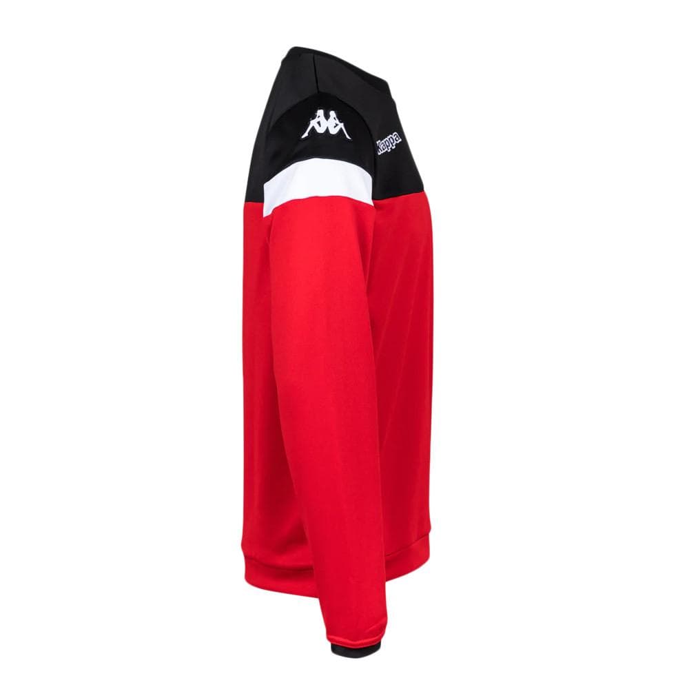 Sweat Rouge/Noir Homme Kappa Lido 3