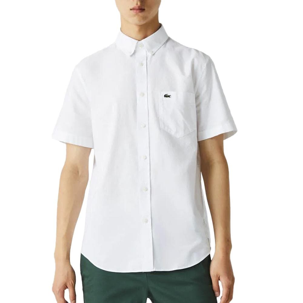 Chemise Manches Courtes Blanche Homme Lacoste CH2949 1