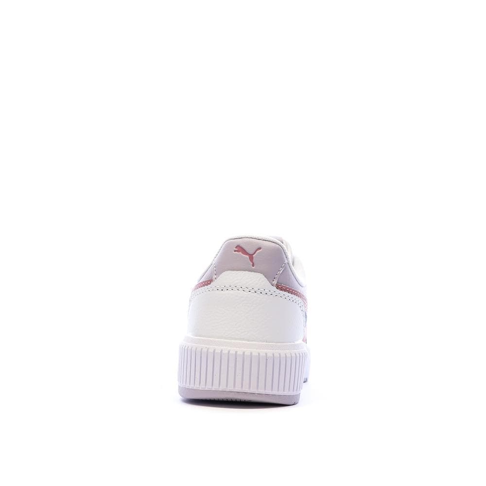 Baskets Blanches/Roses Fille Puma Carina Mia 3