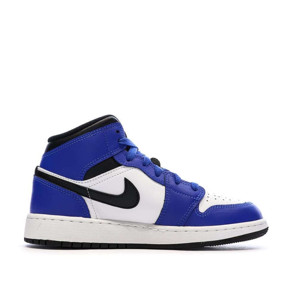 Baskets Bleues/Blanches Garçon Nike Air Jordan 1 Mid 2