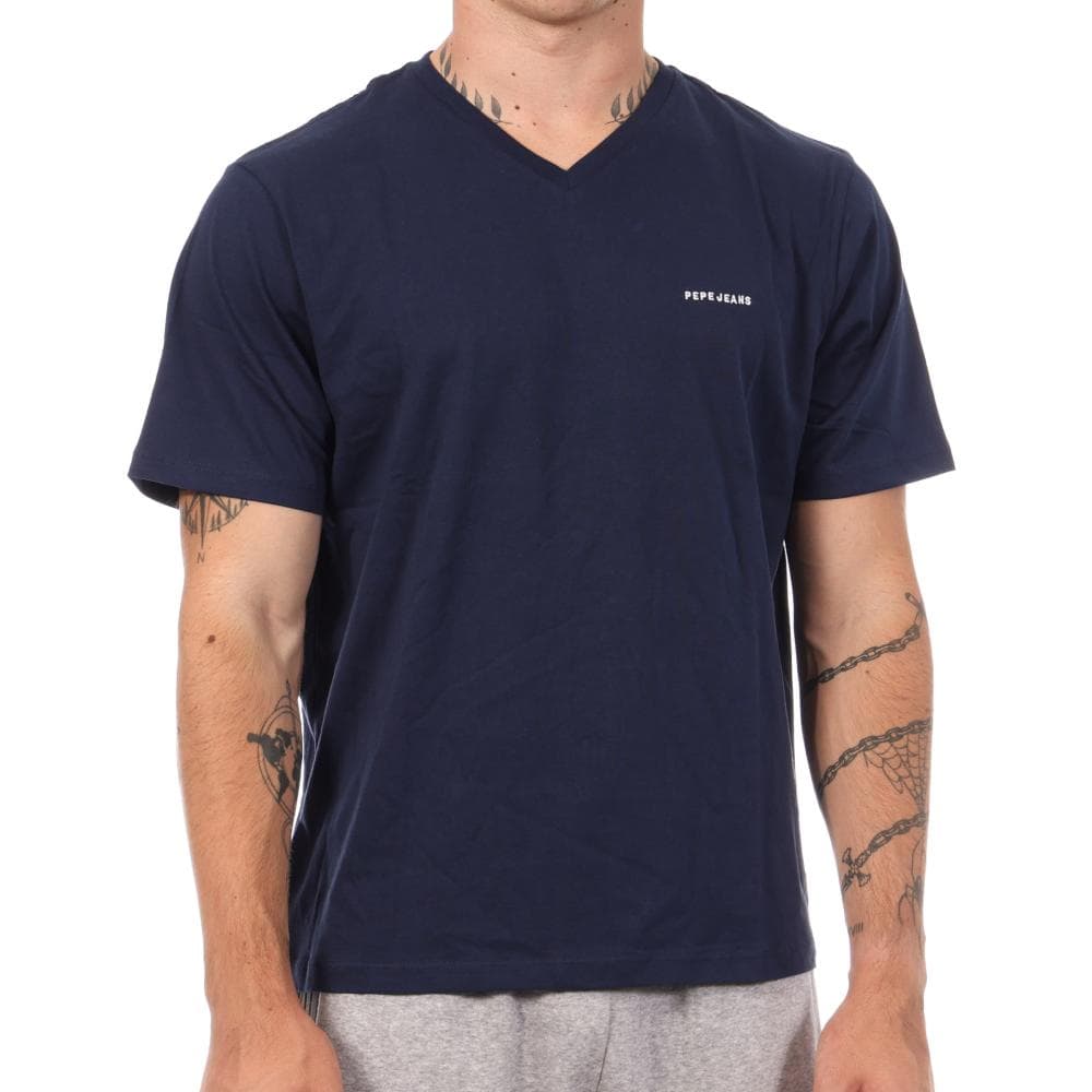 T-Shirt Marine Homme Pepe jeans PM5010150 1