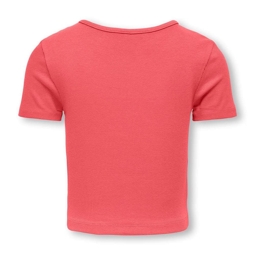 T-Shirt Rouge Fille Kids ONLY Cutout Top 2
