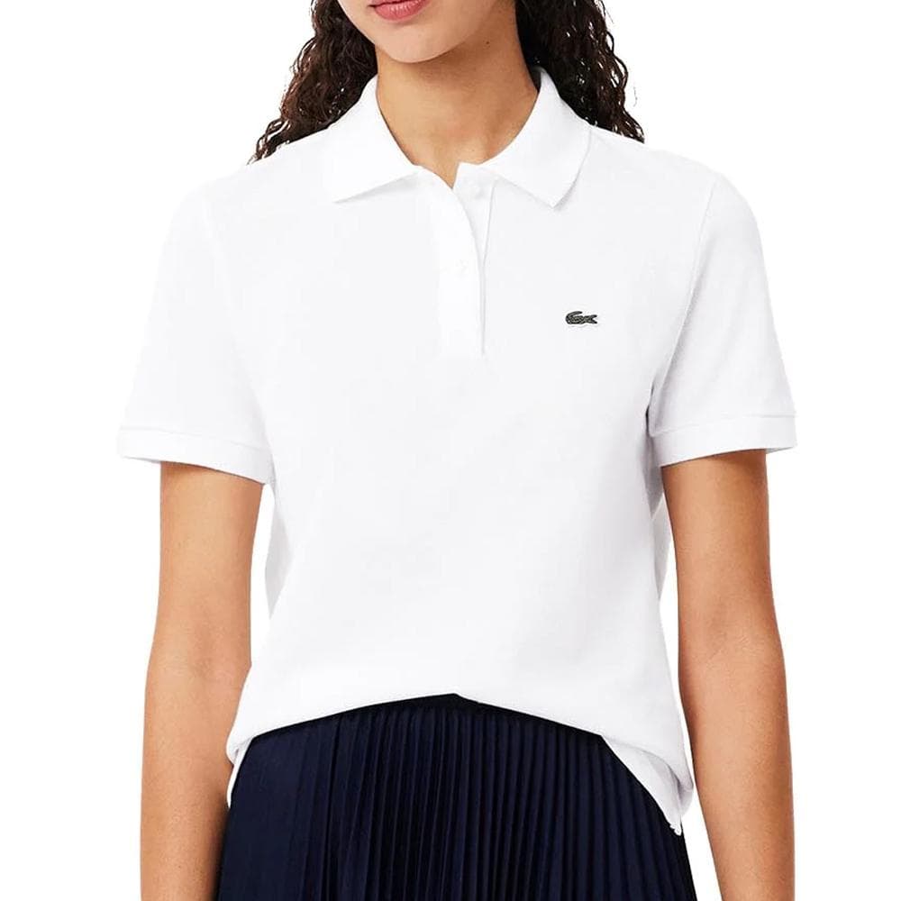 Polo Blanc Femme Lacoste Regular Fit 1