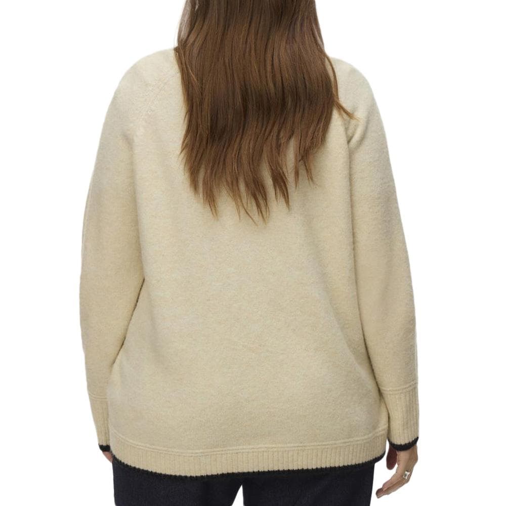 Pull Blanc/Beige Femme Vero Moda Curve Caquarius 2