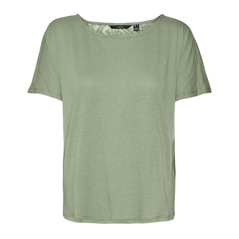 T-shirt Vert Dentelle Femme Vero Moda Marijune 1