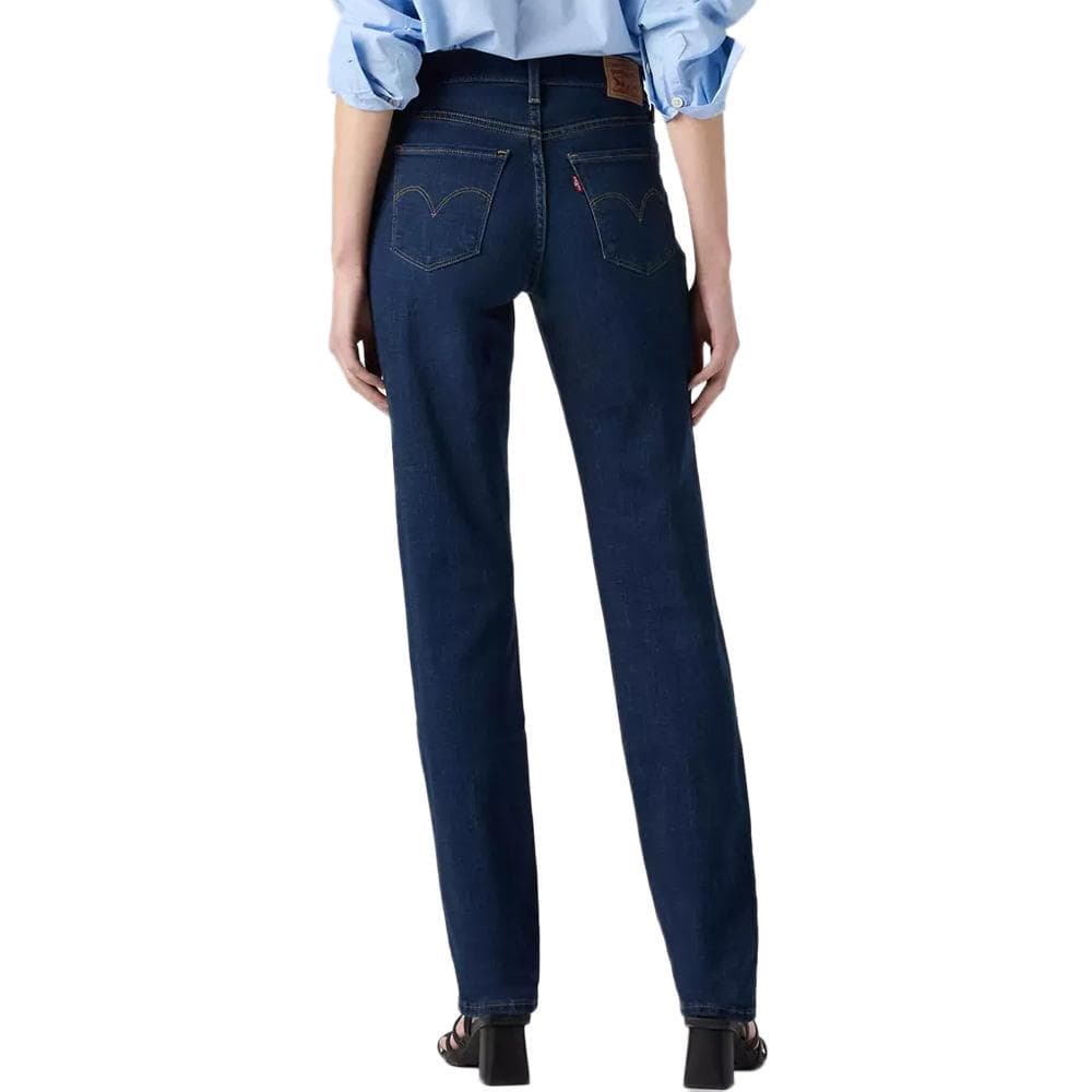 Jean 724 Bleu Foncé Femme Levi's Shaping Slim Med Indigo 2