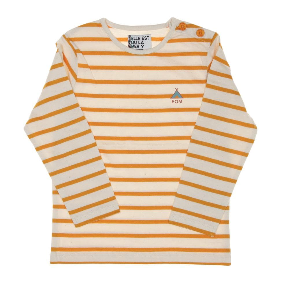 T-shirt Jaune à Rayures Enfant EOM Eloris 1