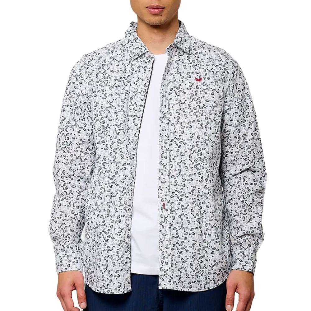 Chemise Blanches à fleurs Homme Kaporal BRADYE25 1