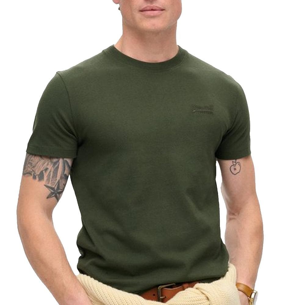T-Shirt Vert Homme Superdry Essential 1