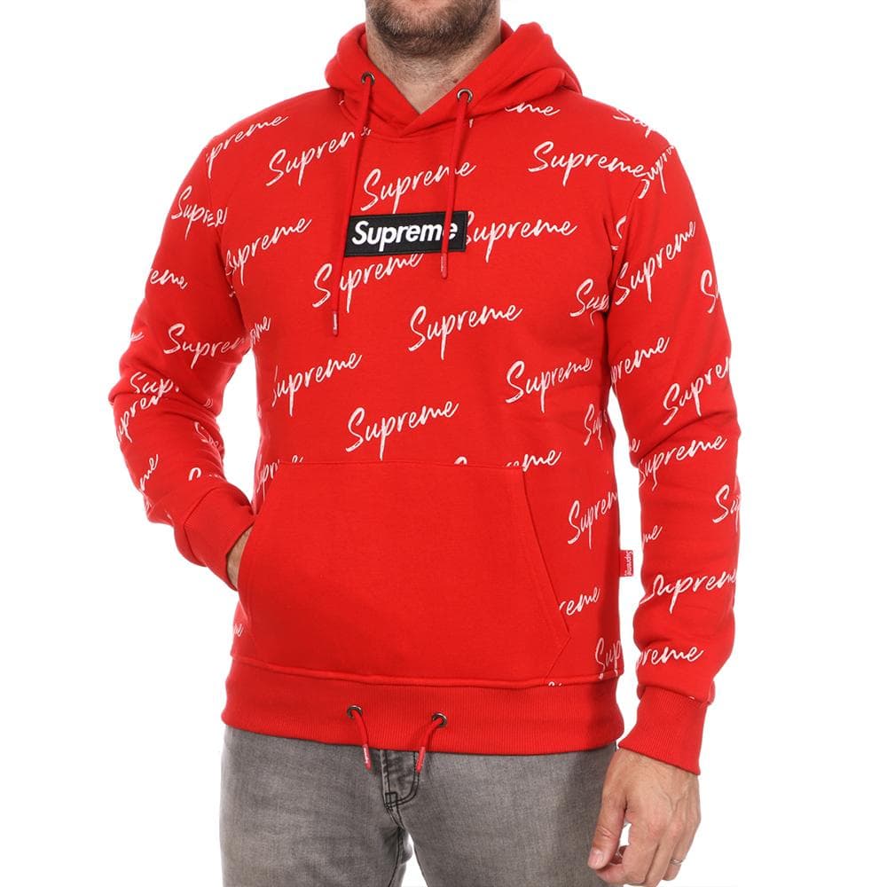 Sweat à Capuche Rouge Homme Supreme Grip Ally 1