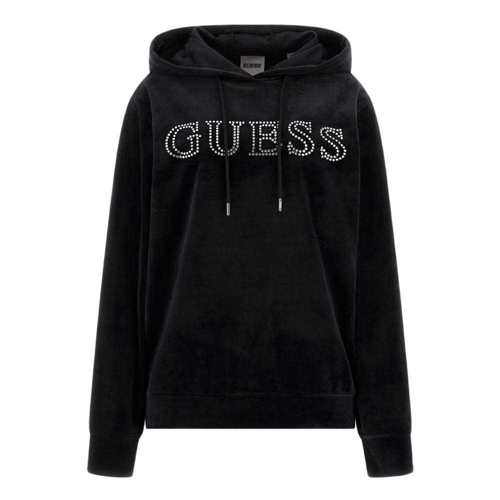 Sweat à capuche Noir Femme Guess Couture 1
