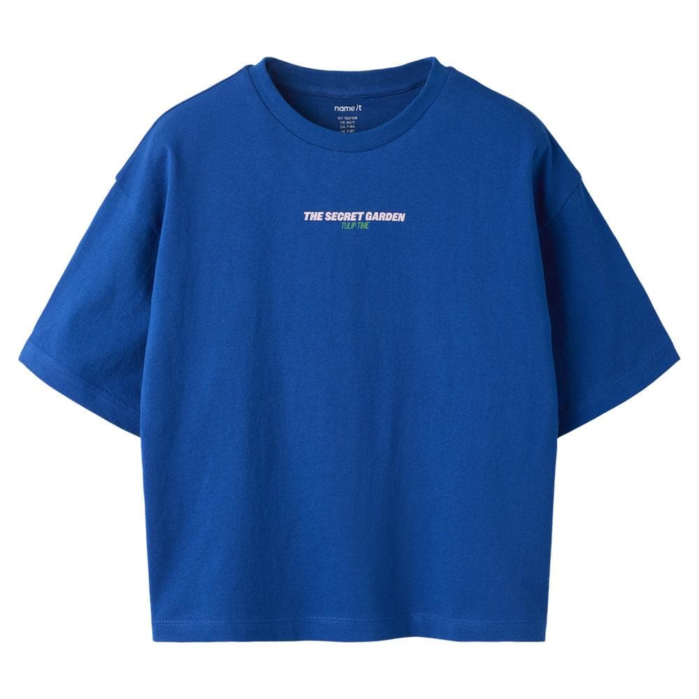 T-Shirt Bleu Fille Name it Nkfhelga 1