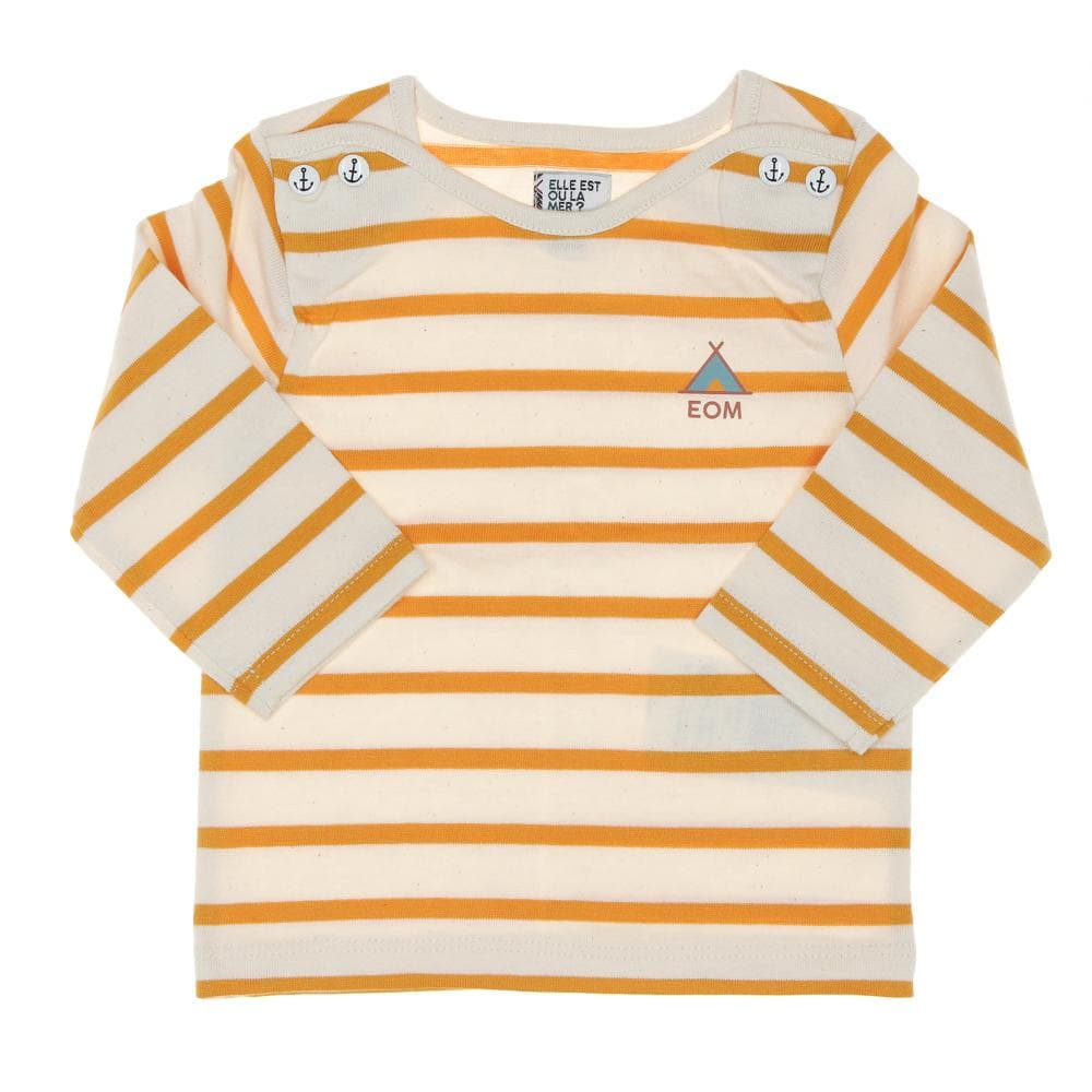 T-Shirt Blanc/Jaune Garçon EOM Eloris 1
