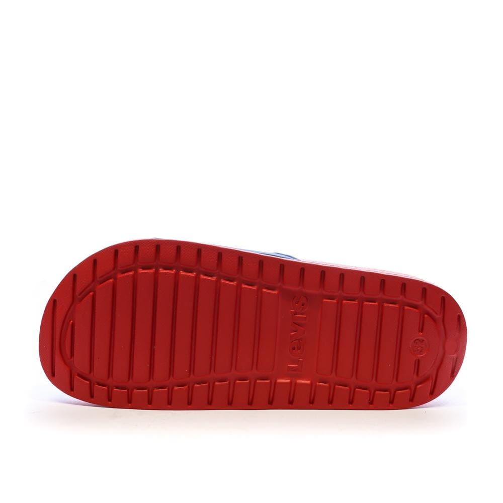 Claquettes Rouge/Marine Garçon Levi's Pool 2