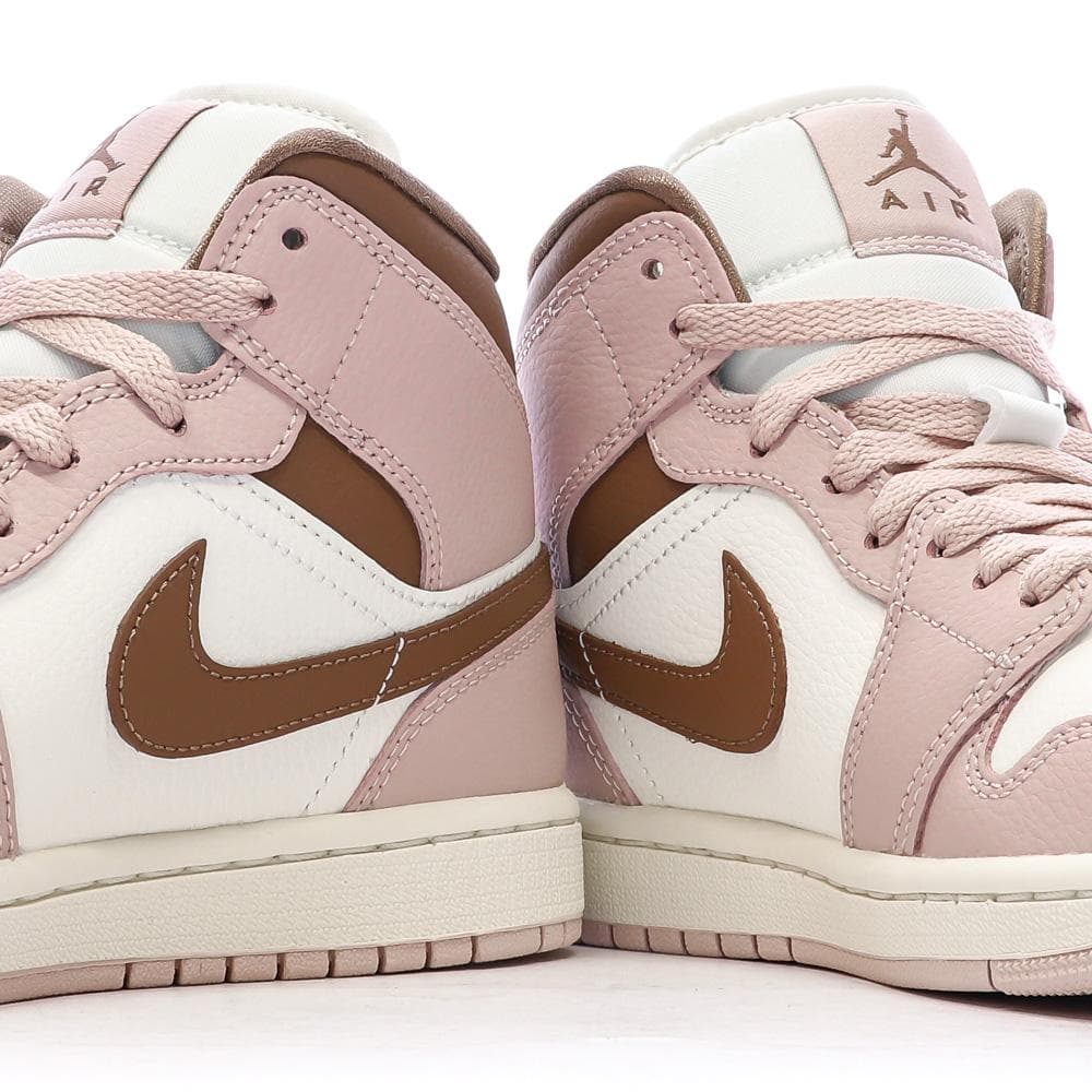 Air Jordan 1 Mid Rose Femme Nike 7