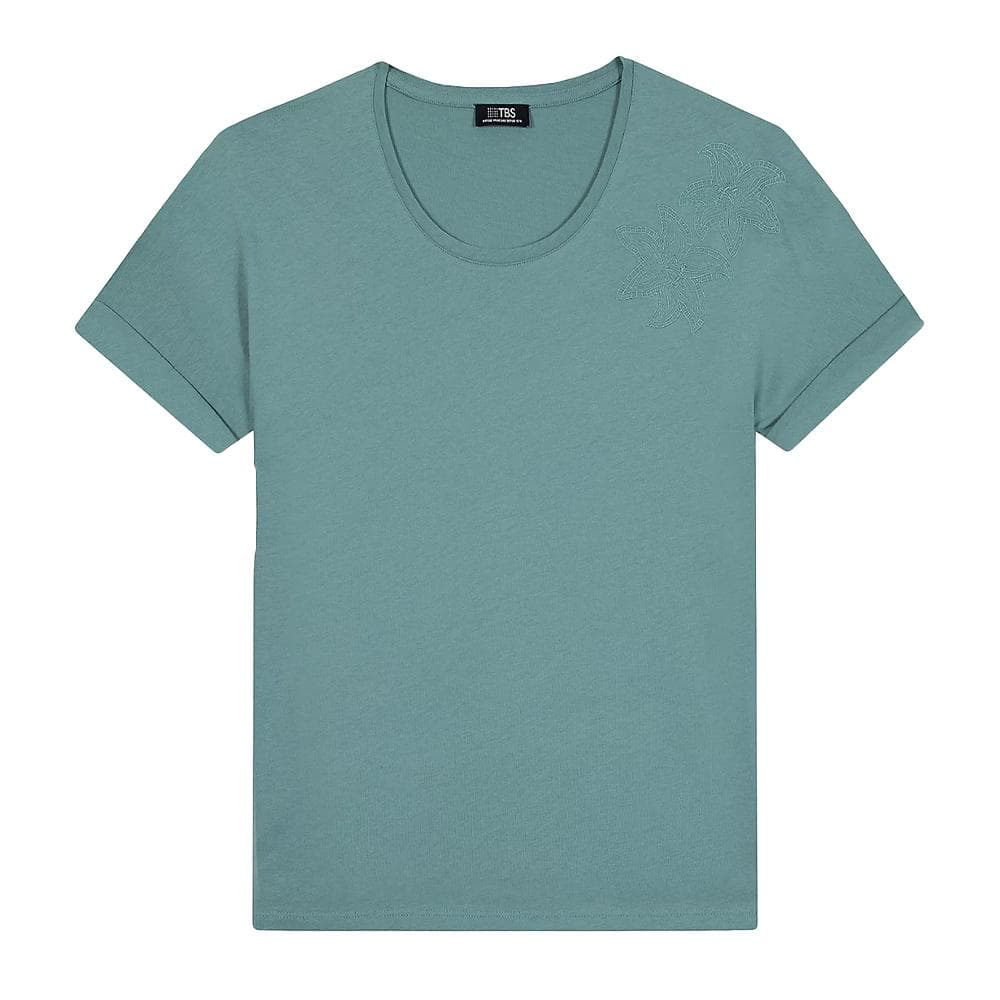 T-Shirt Vert Femme TBS NADEATEE 1