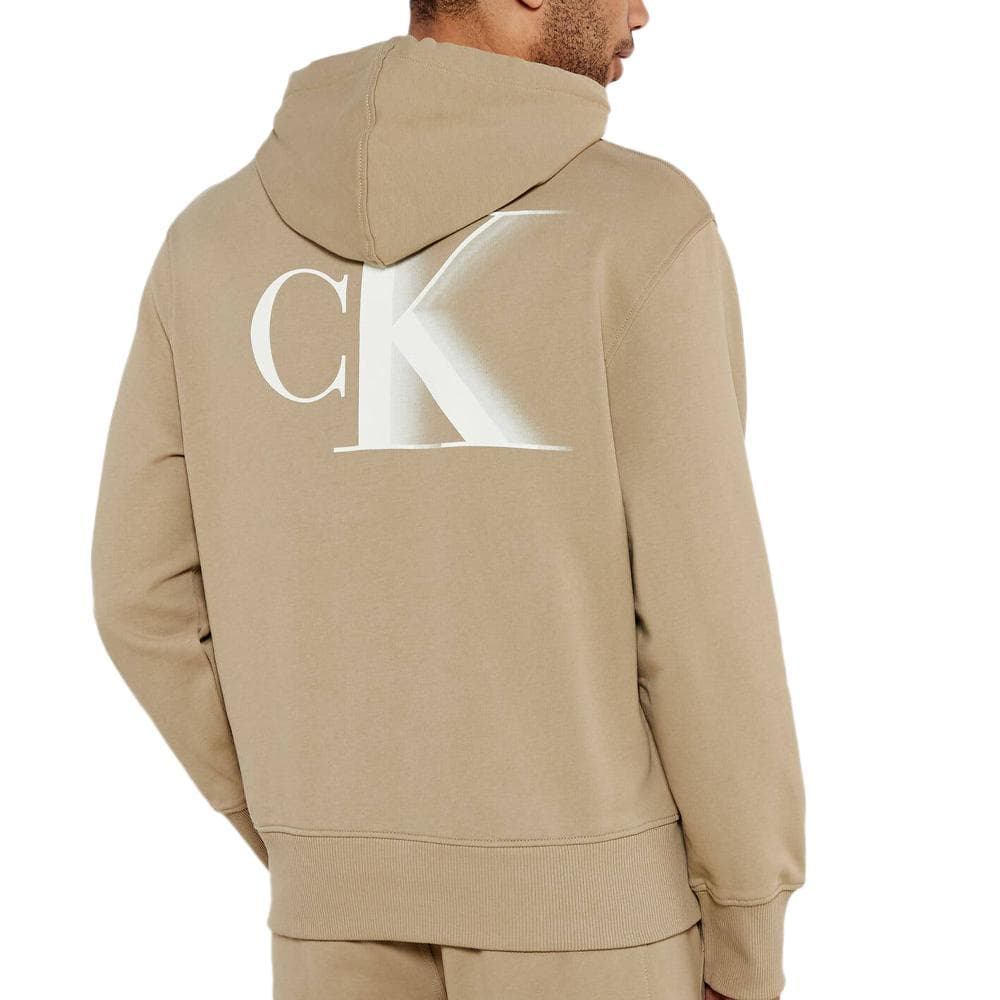 Sweat Marron Clair Homme Calvin Klein Jeans Bold 2