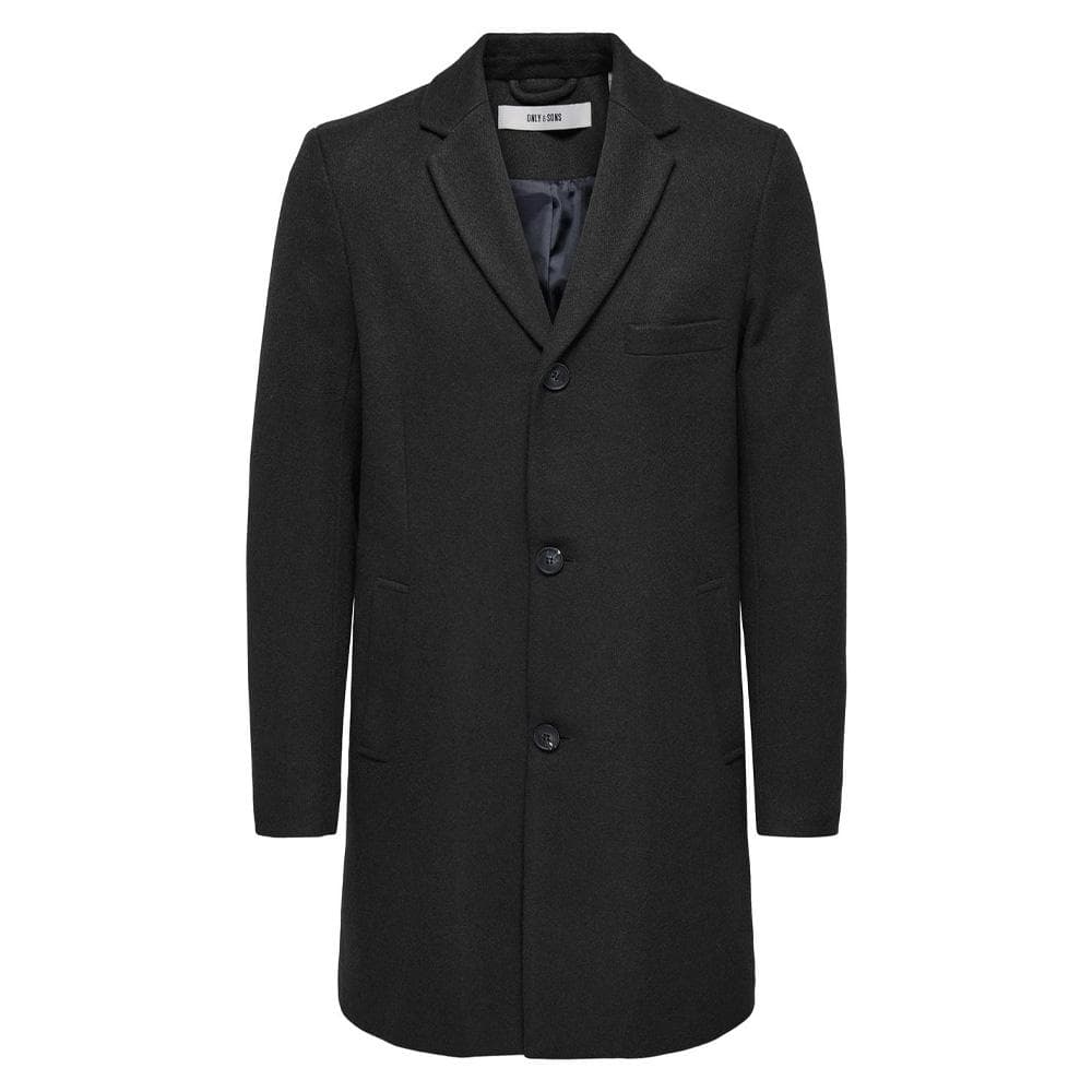 Manteau Noir Homme Only & Sons Maylon 1