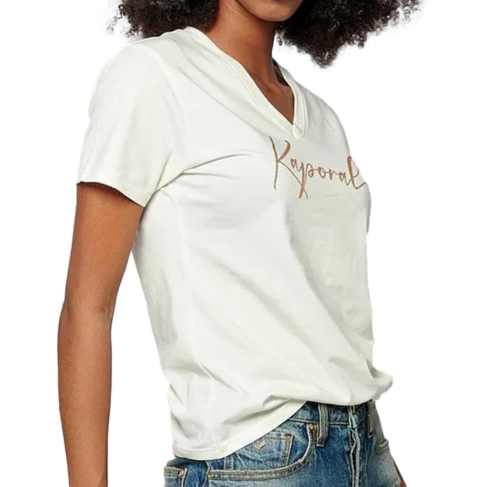 T-shirt Blanc Femme Kaporal SIGNEH24 1