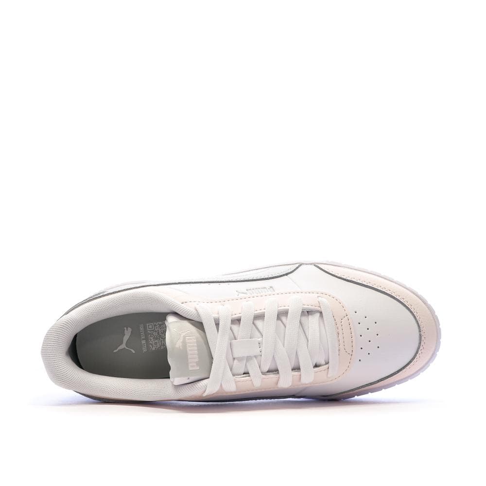 Baskets Blanc/Rose/Gris Femme Puma Carina Mia 4