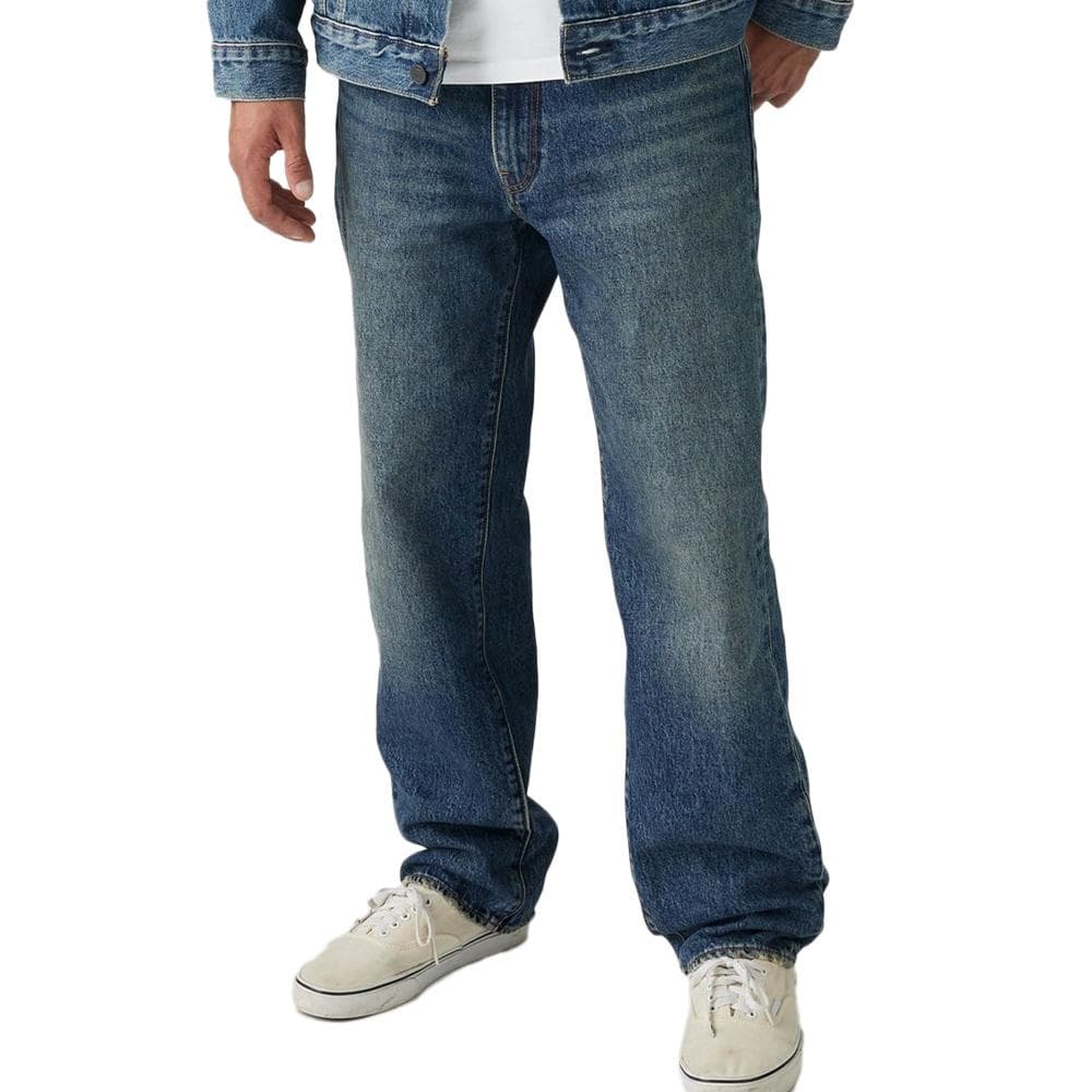 Jean 568 Bleu Foncé Homme Levi's Loose Straight Aisle Seat 1