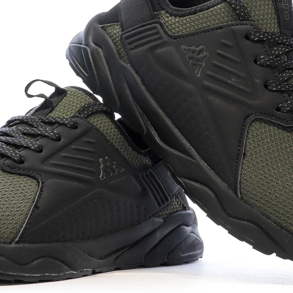 Baskets Noires/Kaki Garçon Kappa San Puerto Lace 7