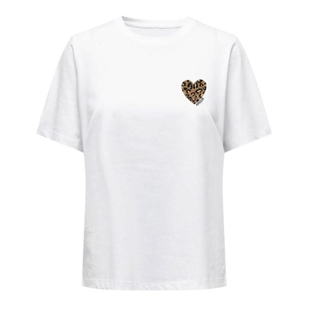 T-Shirt Blanc Femme Only Cary 1